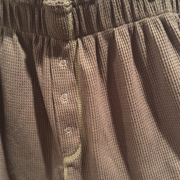 Free People Intimately Early Night Brown Thermal Shorts XS - Picture 4 of 7